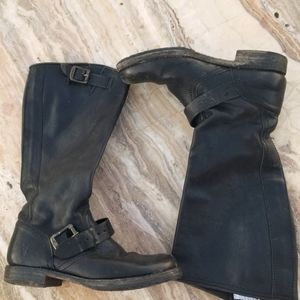 Frye Slouch Veronica Moto Boots
